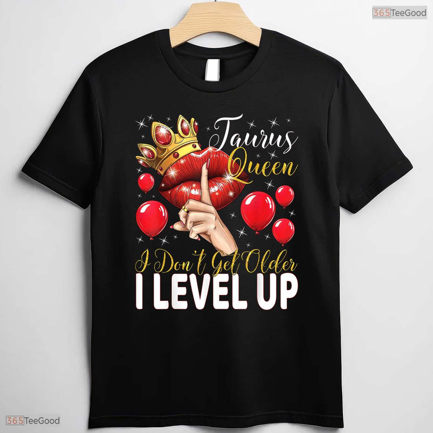 Taurus Queen I Level Up Gamer T-Shirt Awesome May Birthday Celebration Shirt