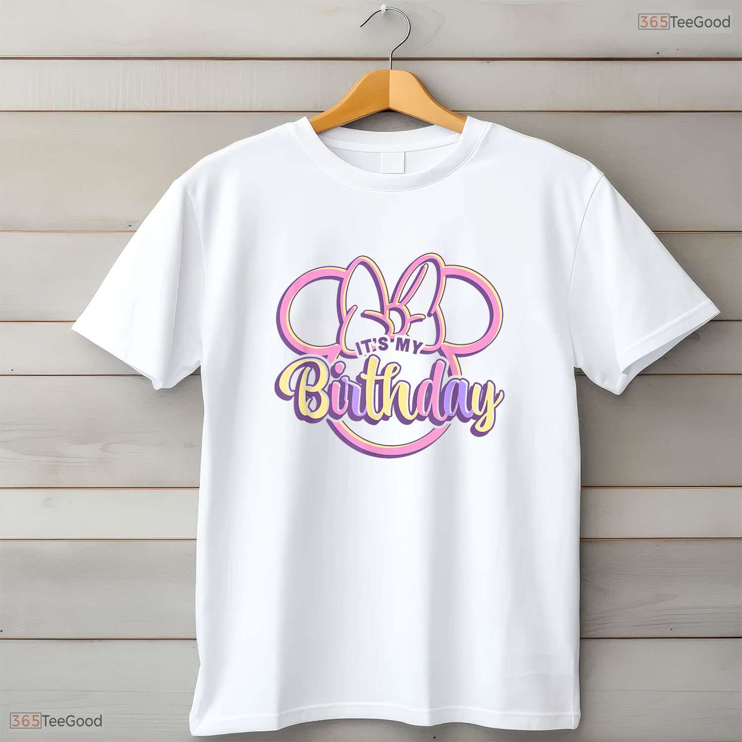 Retro Mouse Ears It Is My Birthday T-Shirt Cute May Birthday Shirt For Girls