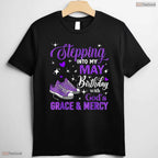Inspirational God's Grace May Birthday T-Shirt- Women's Celebration Shirt Gift