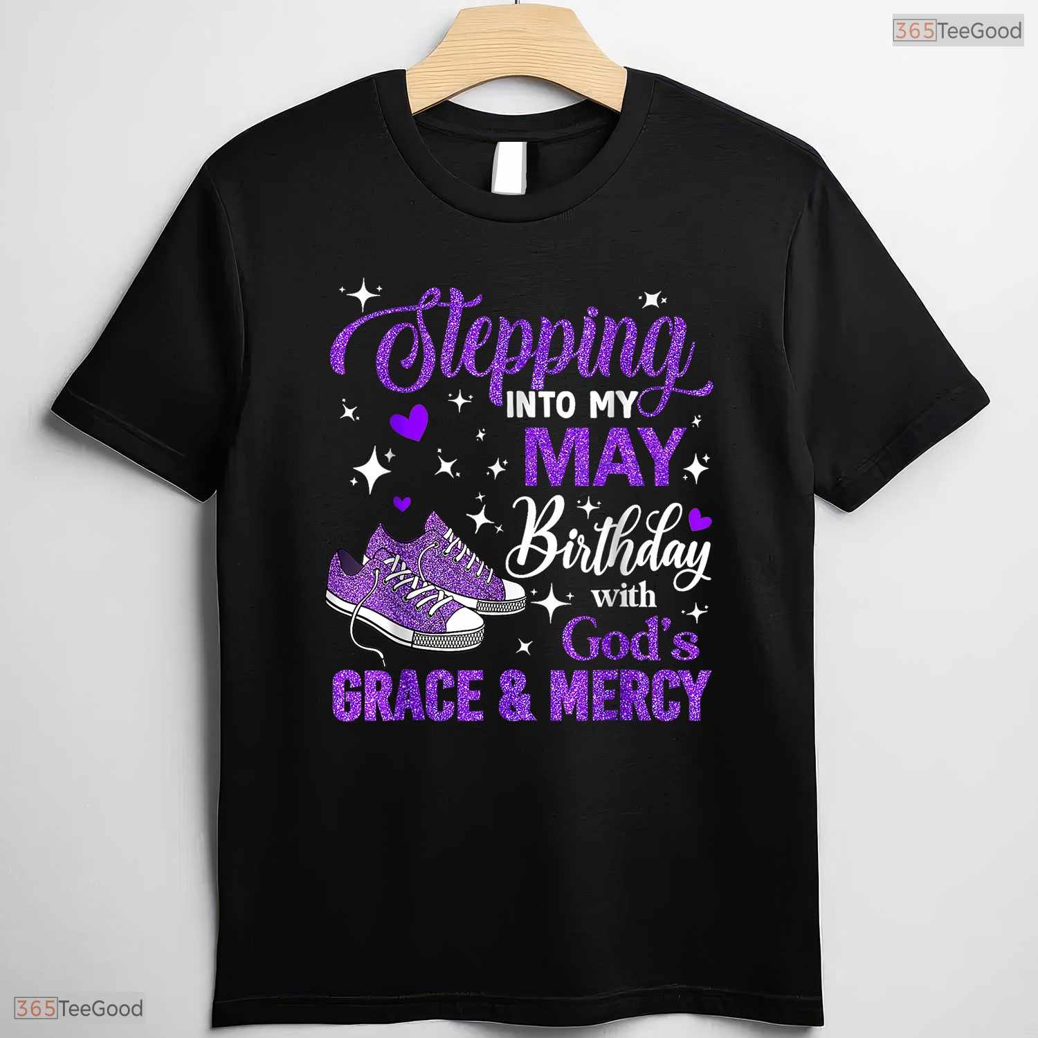 Inspirational God's Grace May Birthday T-Shirt- Women's Celebration Shirt Gift
