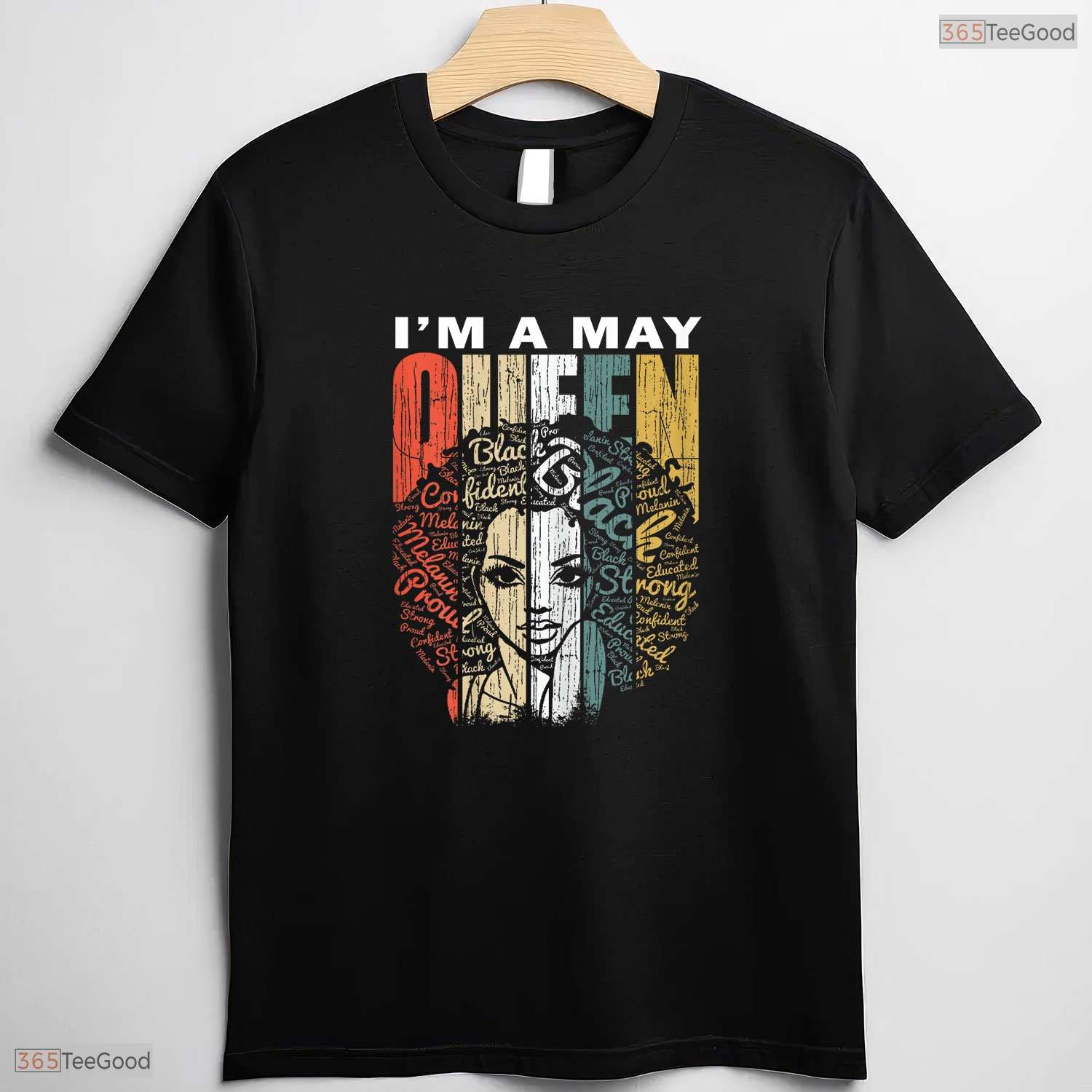 Women Queens Are Born In May T-Shirt- Unique May Birthday Celebration Apparel