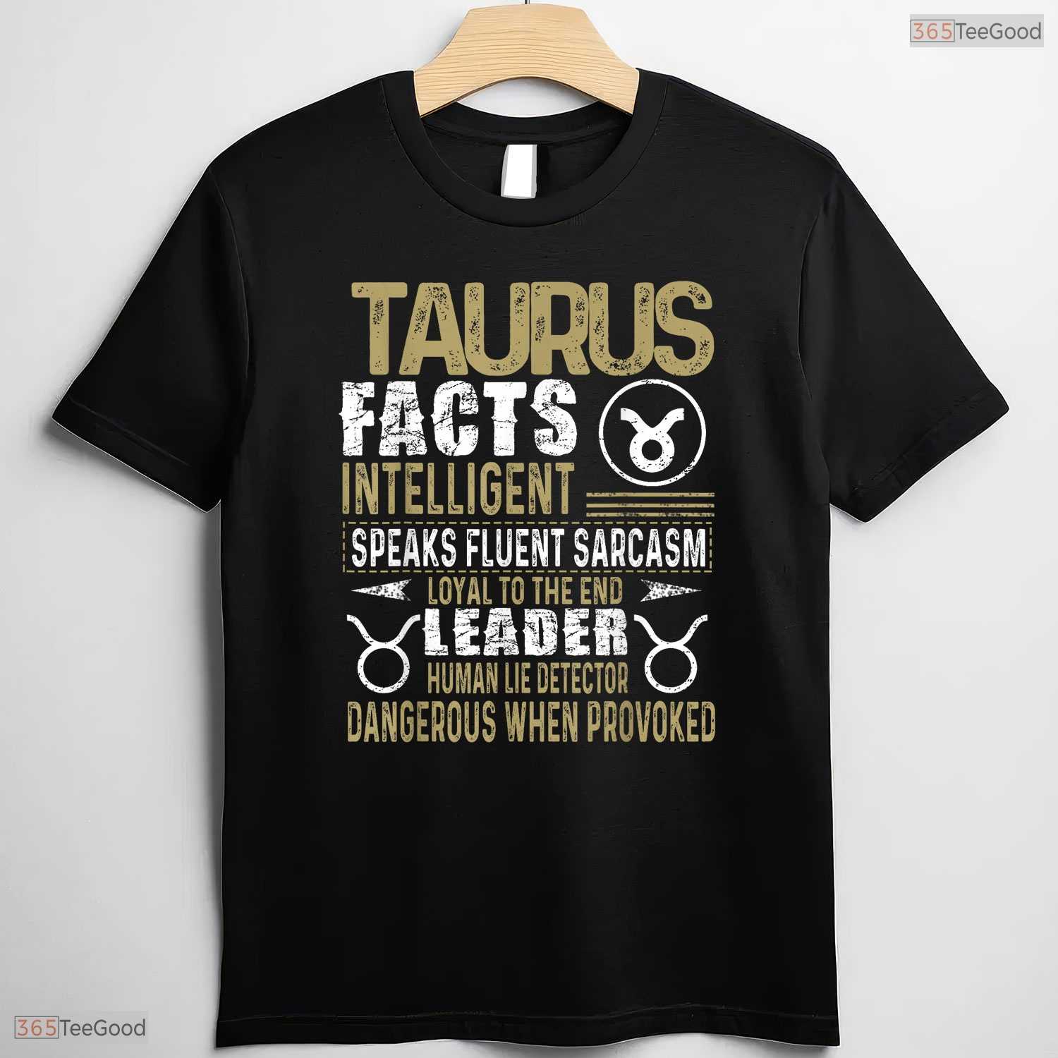 Taurus Facts Zodiac Sign T-Shirt- Unique May Birthday Celebration Shirt Gift