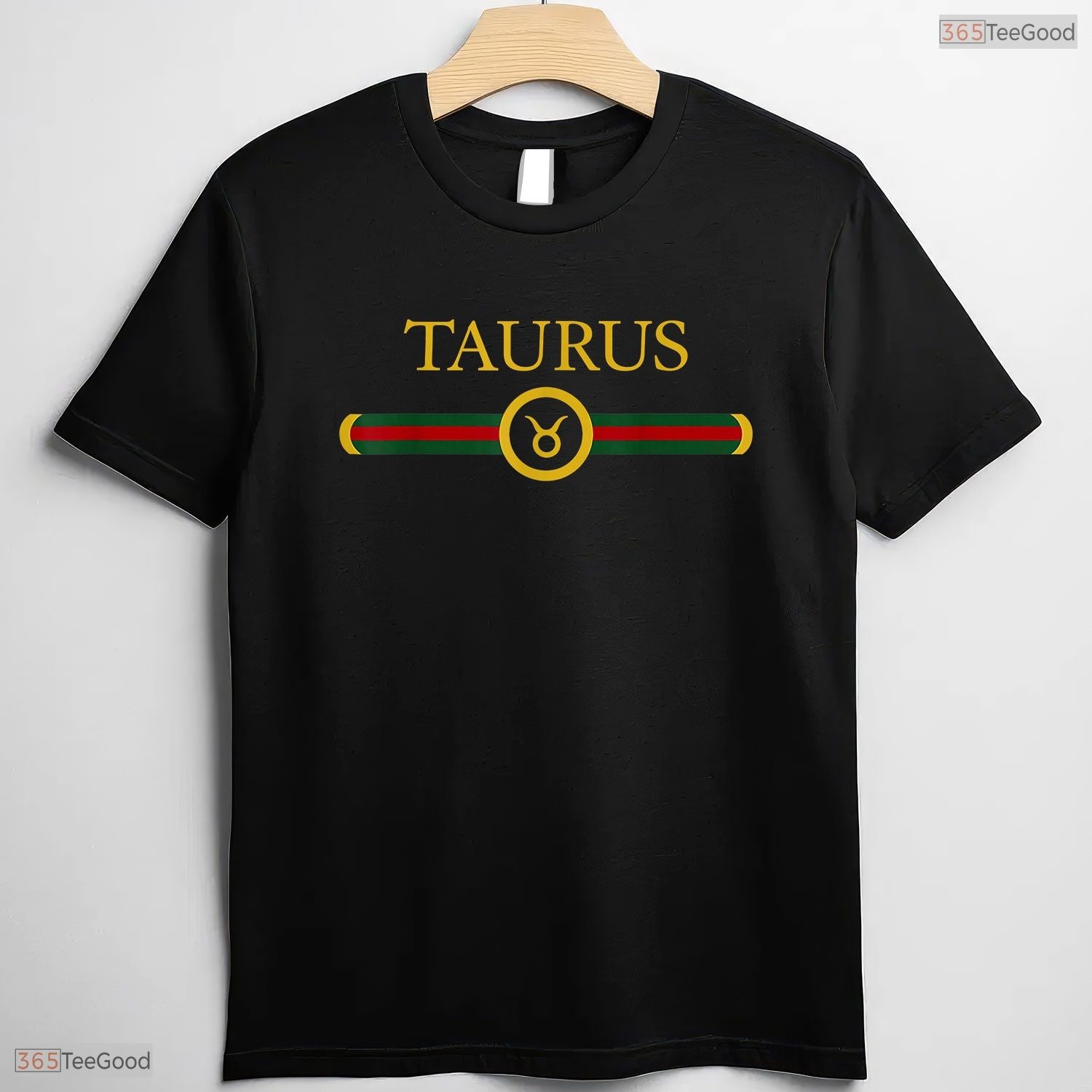 Graphic Art Taurus Zodiac Sign T-Shirt- Unique May Birthday Apparel For Her