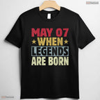 Awesome 7th Of May Birthday Shirt- Unique May 7 Birthday T-Shirt For Adults