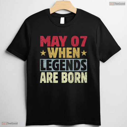 Awesome 7th Of May Birthday Shirt- Unique May 7 Birthday T-Shirt For Adults