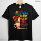 Gemini Zodiac Horoscope Queen T-Shirt- Unique May Birthday Shirt For Women
