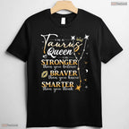 Taurus Queen Zodiac Sign Horoscope T-Shirt- Unique May Birthday Shirt Gift