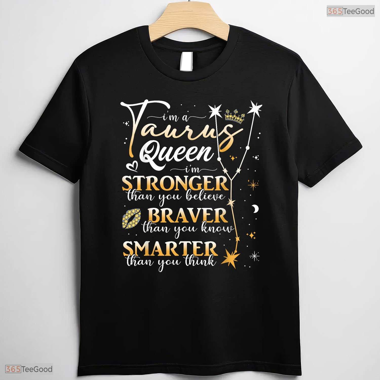 Taurus Queen Zodiac Sign Horoscope T-Shirt- Unique May Birthday Shirt Gift