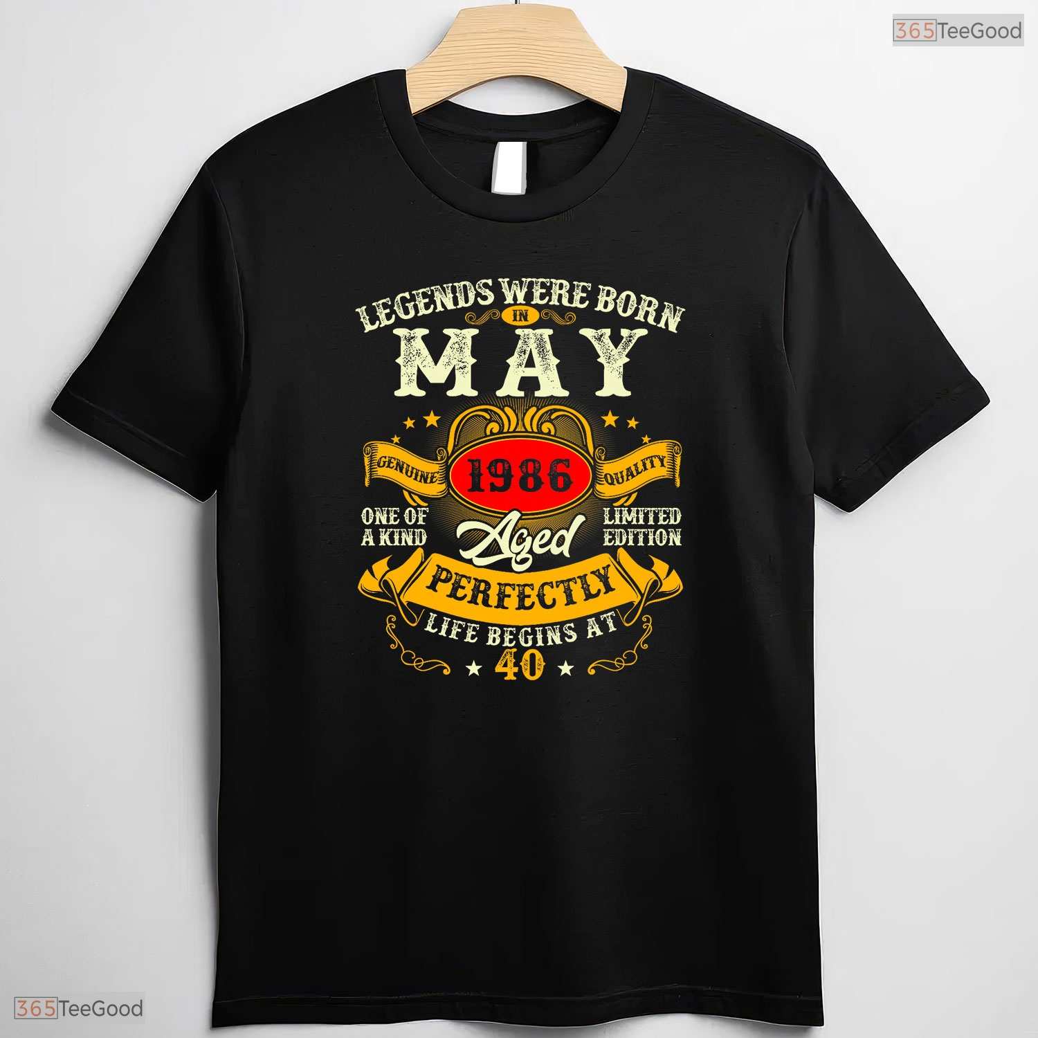 Vintage Legends Born In May 1986 T-Shirt- Awesome 40th May Birthday Shirt