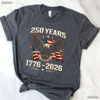 250th Anniversary USA Eagle Independence Valentine T-Shirt Bass Fishing Gear
