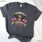 250 Years American 4th of July Valentine T-Shirt- Inshore Fishing Apparel Men