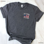 250 Years US Flag American Valentine T-Shirt- Deep Sea Fishing Shirts Men