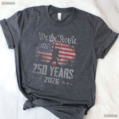 250 Years 250th Anniversary Bigfoot Valentine T-Shirt Carp Fishing Apparel