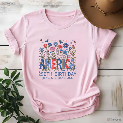 250 Years America Anniversary 250th Birthday Valentine T-Shirt Pike Fishing