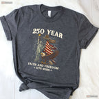 250th Anniversary USA Patriotic 4th July Valentine T-Shirt Catfish Fishing