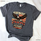 250th Anniversary USA Patriotic Eagle Valentine T-Shirt Ice Fishing Apparel