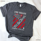 250th Anniversary USA 1776 2026 Vintage Valentine T-Shirt Deep Sea Fishing