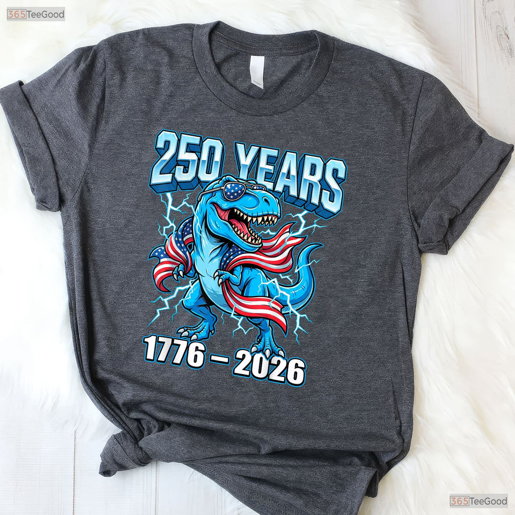 250th Anniversary USA 4th of July Valentine T-Shirt Offshore Fishing Apparel