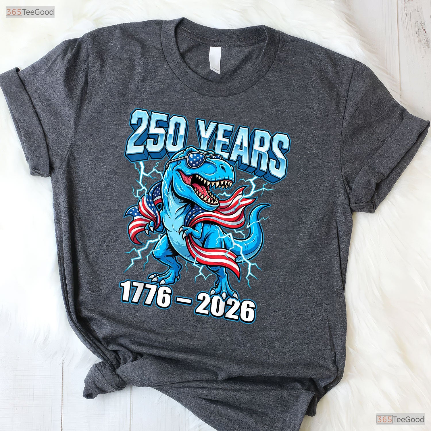 250th Anniversary USA 4th of July Valentine T-Shirt Offshore Fishing Apparel