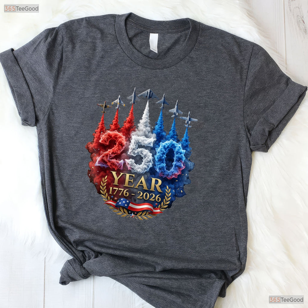 250 Years American Patriotic 4th of July Valentine T-Shirt Pike Fishing Gifts Men