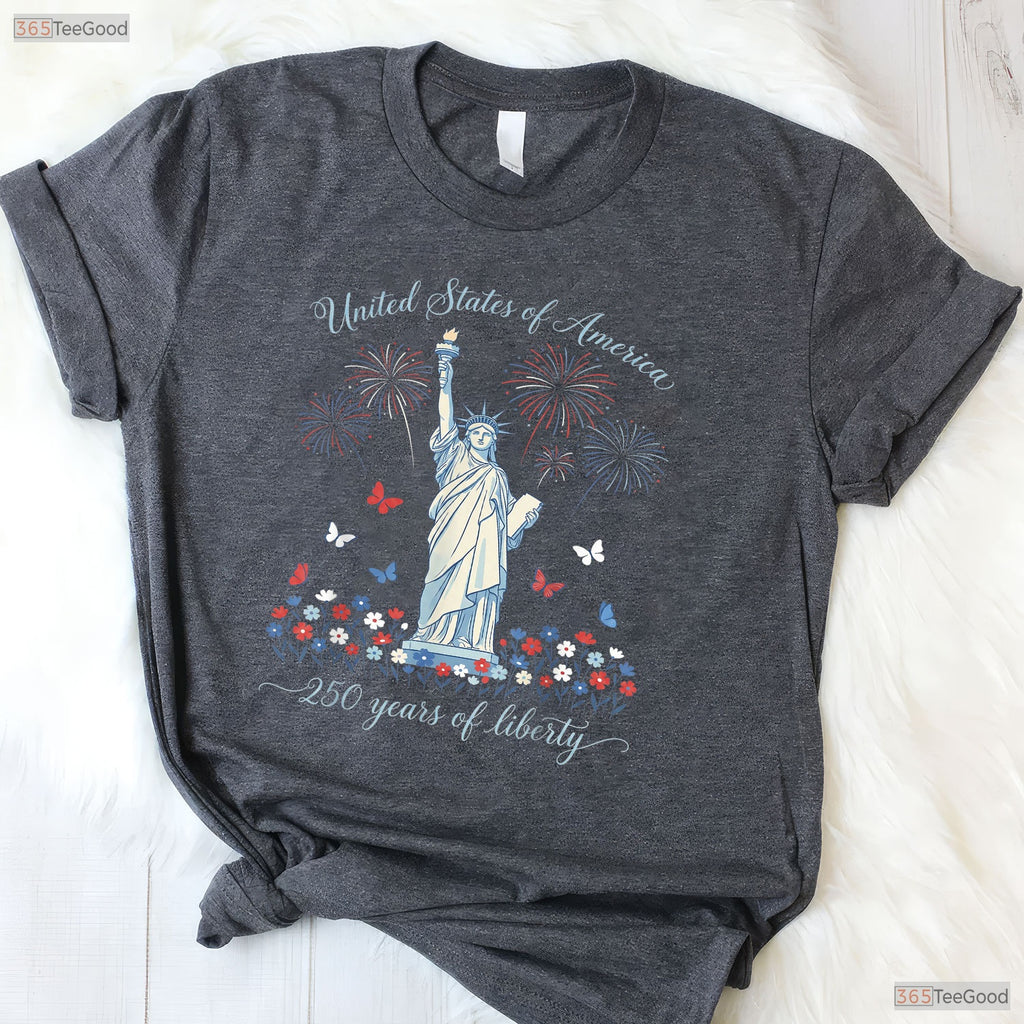 United States 250th Anniversary Valentine T-Shirt Fly Tying Accessories Men