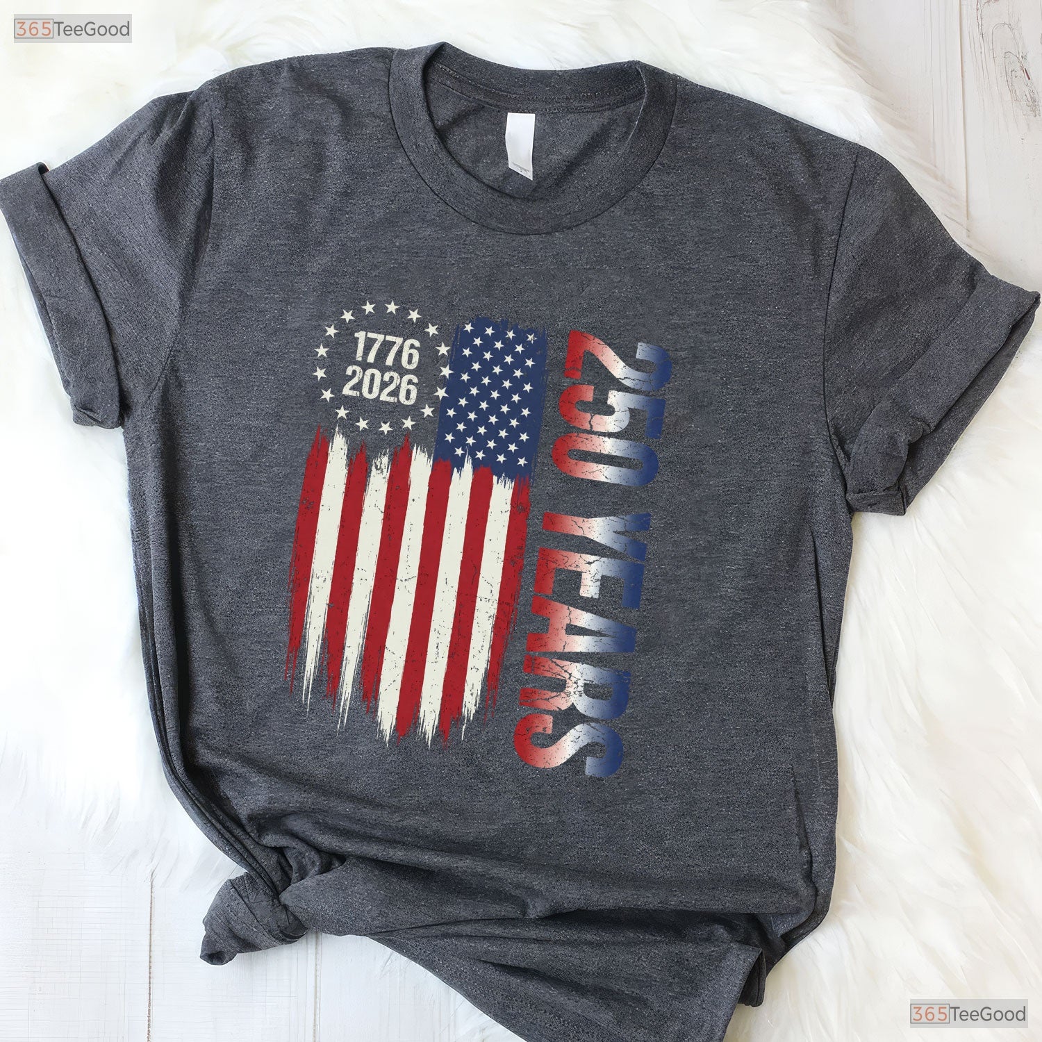250 Years America Independence Freedom Valentine T-Shirt Fly Fishing Accessories
