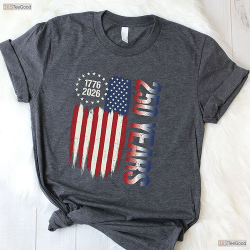 250 Years America Independence Freedom Valentine T-Shirt Fly Fishing Accessories