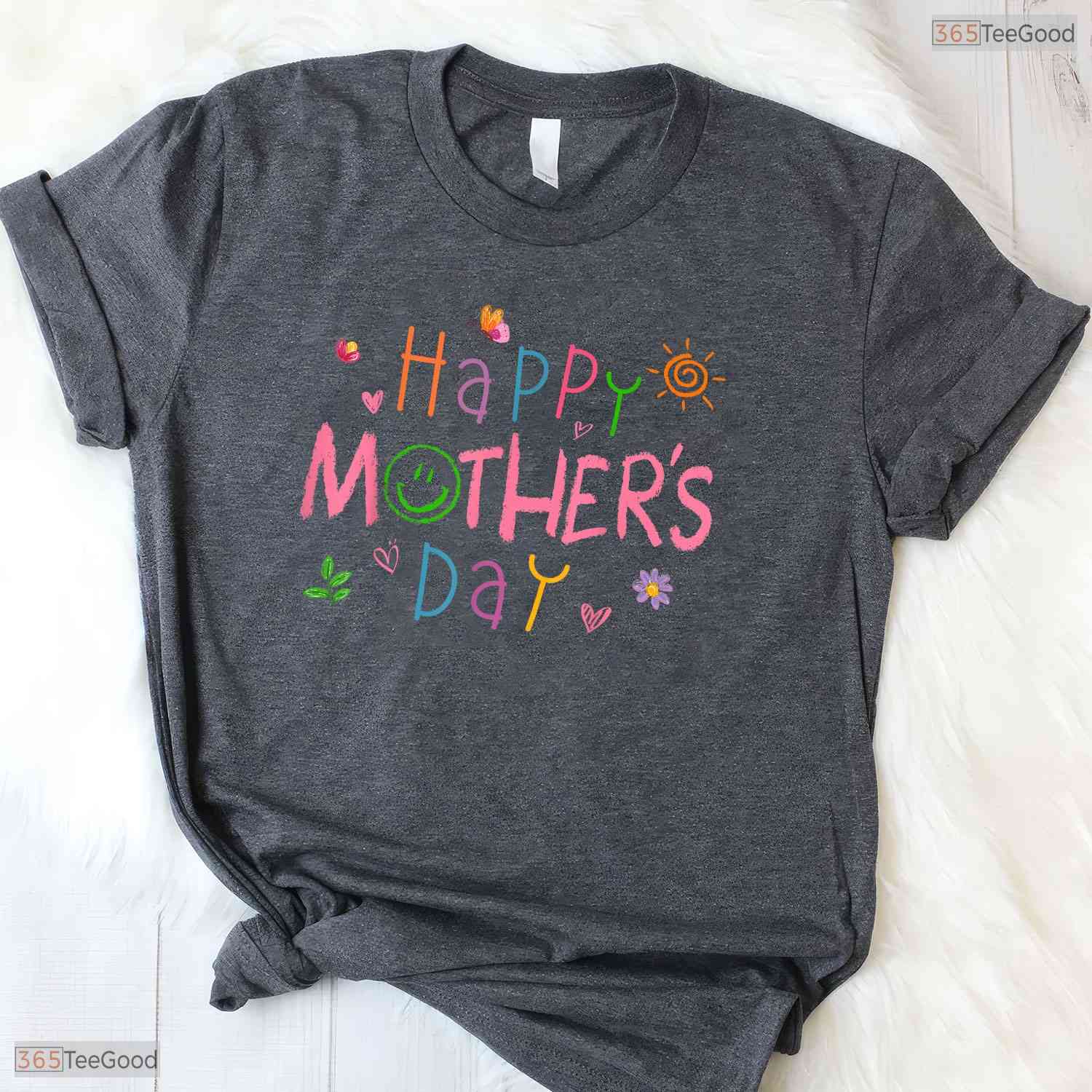 Kids Happy Mothers Day Shirt Cute Toddler Saying For Mom T-Shirt Present Idea