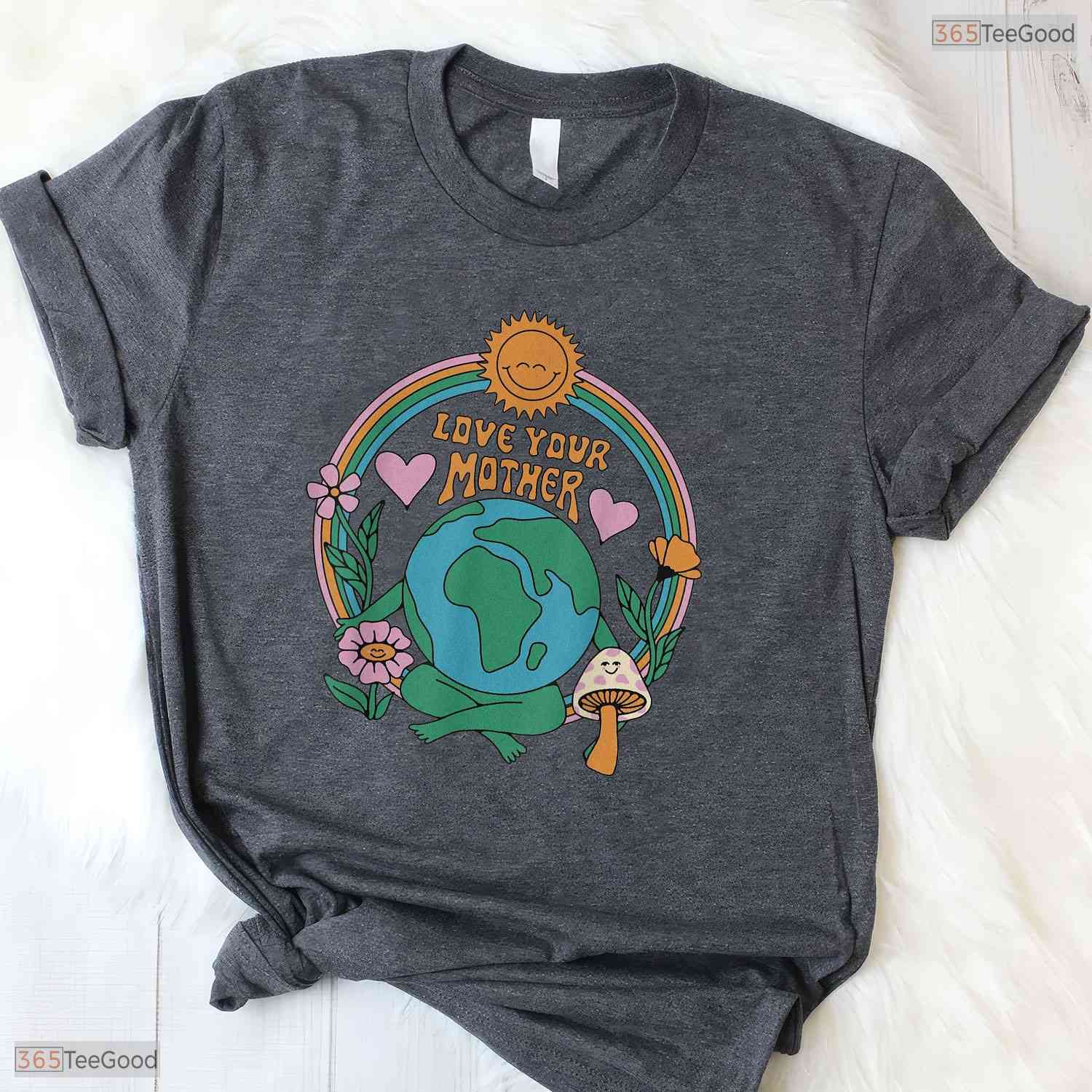Love Your Mother Earth Day Shirt Vintage Environmentally Friendly T-Shirt Gift