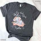 Our First Mothers Day Together Elephant Matching Mom And Baby T-Shirt Gift Idea
