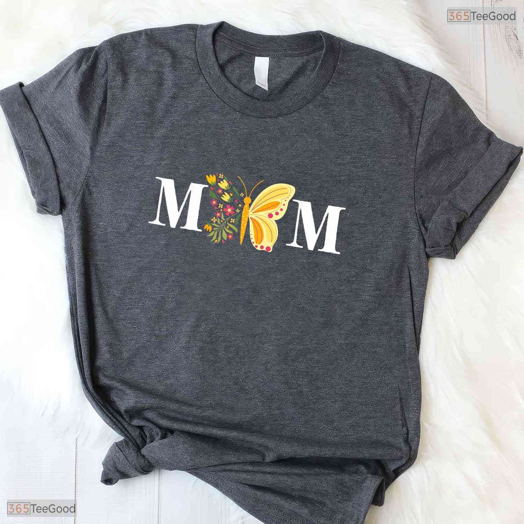 Cute Butterfly Mom Insect Flower Mama Mommy Mothers Day T-Shirt Gift For Women