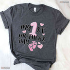 My First Mothers Day Funny Graphic Best Gift Idea For 1st Mom Womens T-Shirt