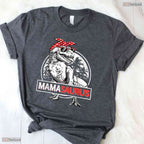 Mamasaurus Dinosaur Mom Funny T-Rex Mama Saurus Mothers Day T-Shirt For Her