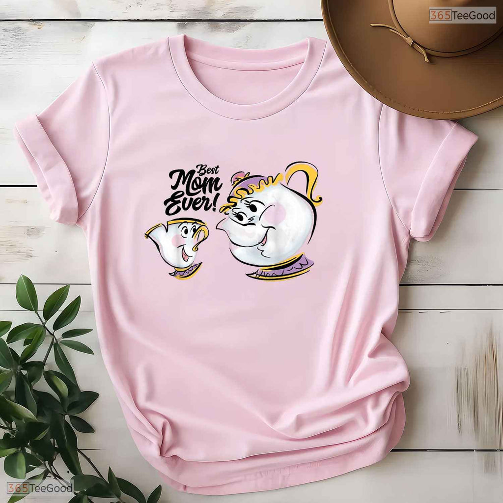 Tea Pot Best Mom Ever Cute Mothers Day Character Gift For Her T-Shirt Apparel