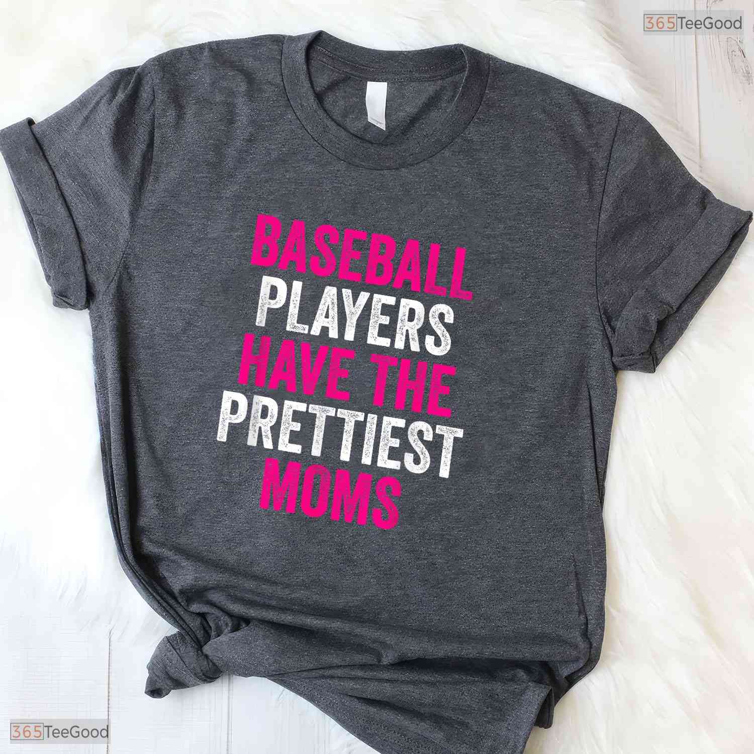 Baseball Players Prettiest Moms Shirt Youth Baseball Mom Mothers Day T-Shirt