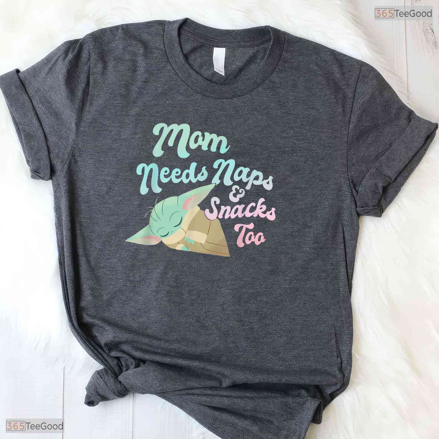 Galactic Mom Needs Naps Shirt Cool Space Theme Mothers Day T-Shirt For Women
