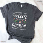 Mom And Dog Mom Floral Shirt Cute Floral Dog Mom Mothers Day T-Shirt Present