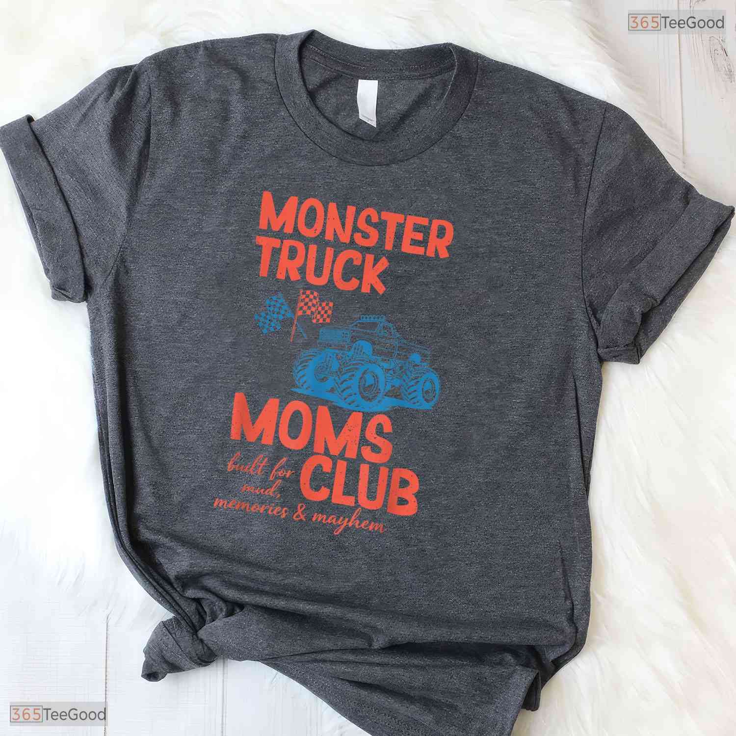 Monster Truck Moms Club Shirt Monster Truck Mama Mothers Day T-Shirt For Her