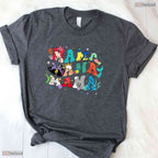 Mama Mermaid Mothers Day T-Shirt Cute Mommy Beach Vacation Gift For Women