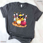 Cute Duck Playing Bowling Cool Mom Sunglasses Mothers Day T-Shirt Gift Idea