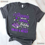 Stepping Into My April Birthday With God - s Grace T-Shirt - Religious Blessed Tee Gift