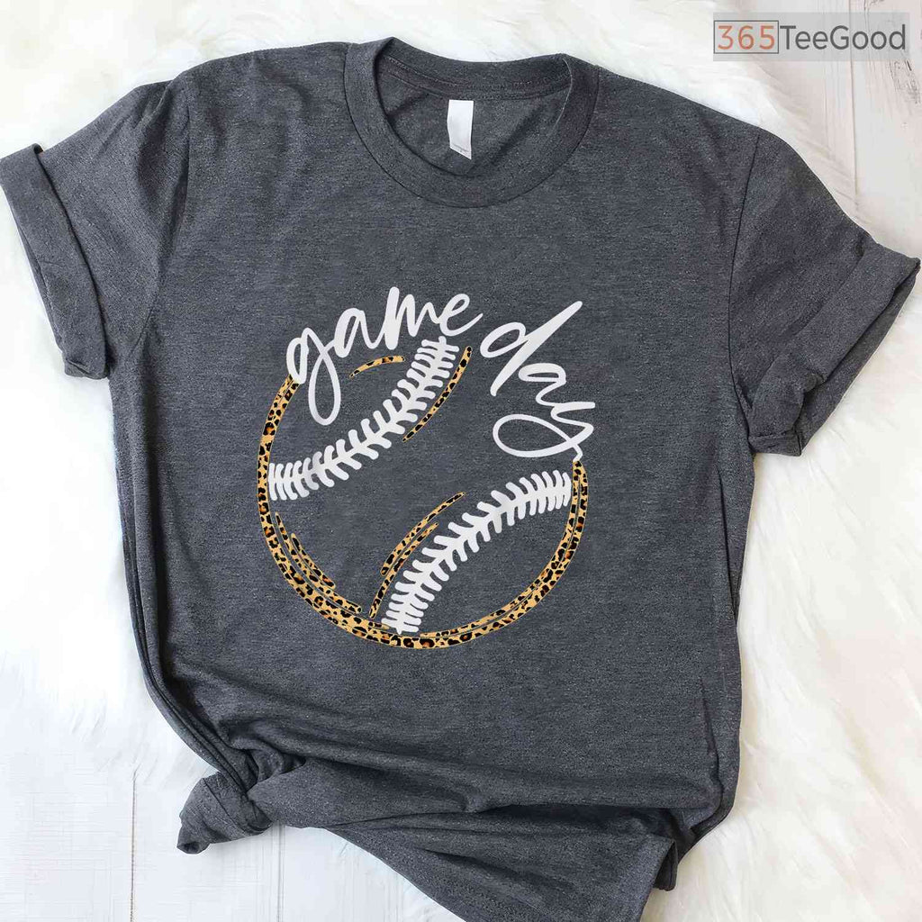 Game Day Baseball Life Softball Life T-Shirt For Mom Women Fan Supporter Tee