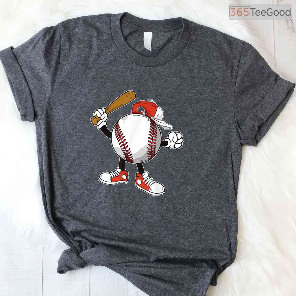 Cool Baseball Boy T-Shirt Youth Player Pitcher Catcher Graphic Sports Apparel
