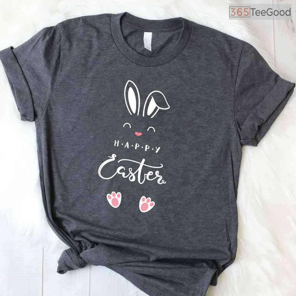 Happy Easter Bunny Spring Easter Egg T-Shirt Men Women Kids Holiday Party Tee