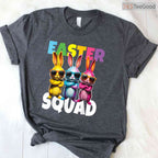 Funny Easter Squad Bunny Cool Bunnies T-Shirt Happy Easter Kids Boys Group Tee