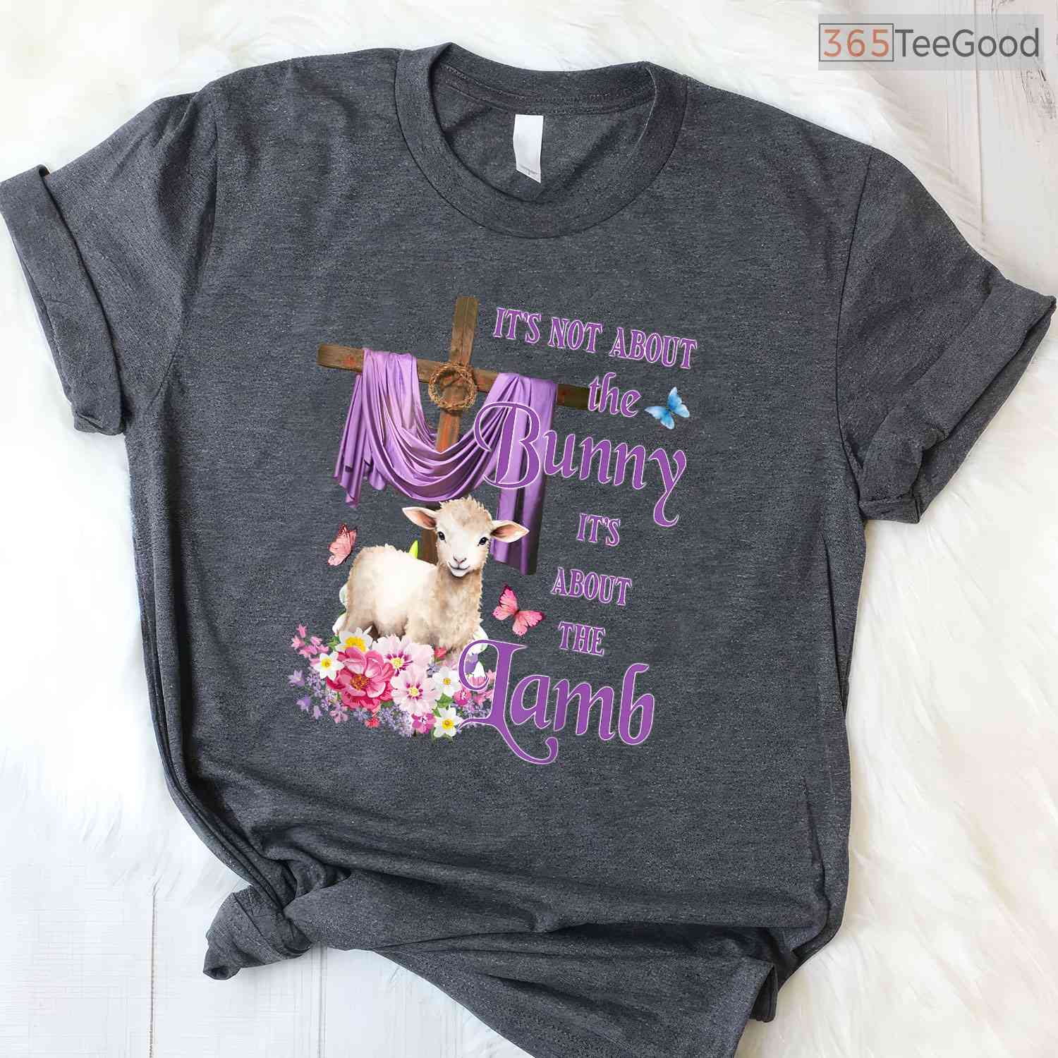 Its Not About The Bunny Its About The Lamb T-Shirt Cute Christian Faith Shirt