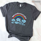 Neurodiversity Rainbow Awareness Autism Shirt April Awareness Month T-Shirt