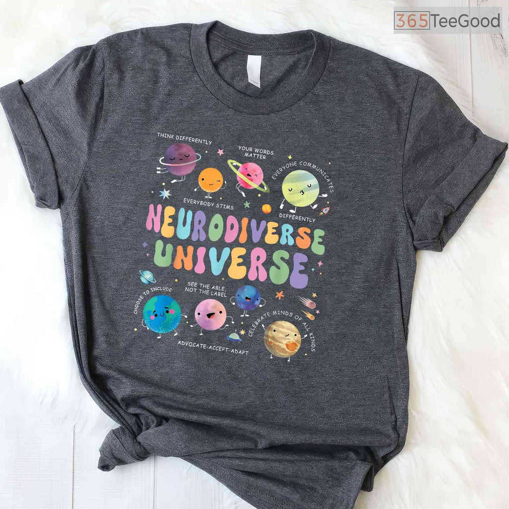 Accept T-Shirt Autism Awareness April Acceptance Inclusion Neurodiversity