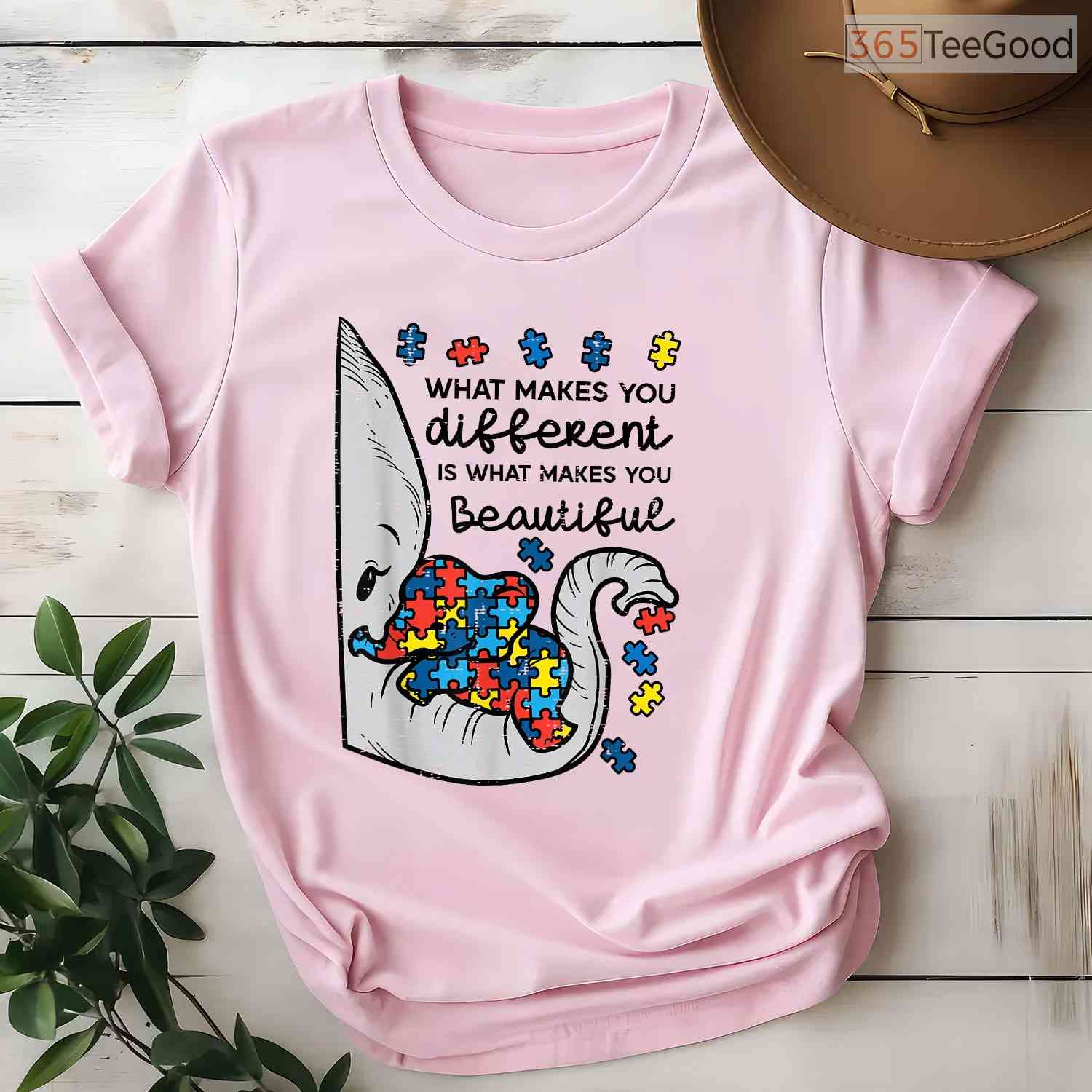 What Makes You Different Beautiful Elephant Autism Shirt April T-Shirt