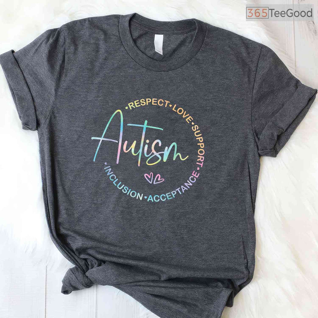 Respect Love Support Autism Awareness Month Women Men Shirt April T-Shirt